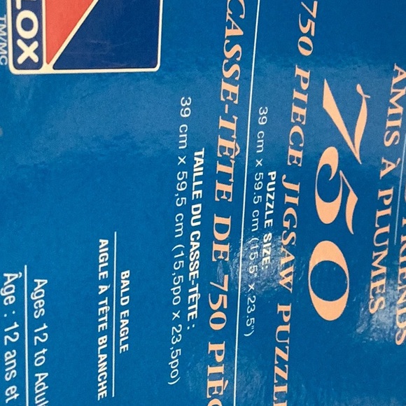 Puzzle bald eagle 750 pieces excellent condition 39 cm by 59.5 cm - Picture 4 of 6